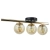 Plafon metalowy złoto-czarny 3-punktowy 60cm 8434/3 z serii ARGO - Lampy Elem